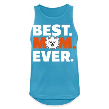 Spitz - Männer Tank Top atmungsaktiv - Saphirblau - Vorne - Nick (188cm)