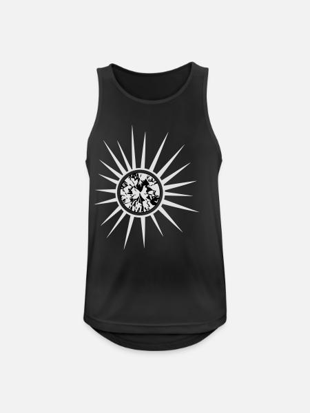 Diamant Sonne Sommer - Männer Tank Top atmungsaktiv - Schwarz