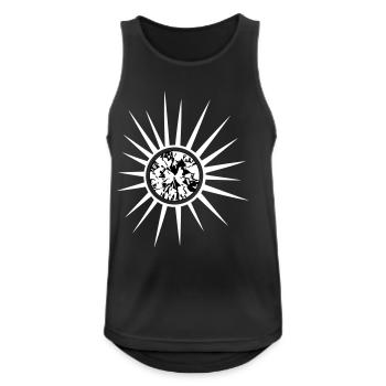 Diamant Sonne Sommer - Männer Tank Top atmungsaktiv - Schwarz - Vorne - Nick (188cm)