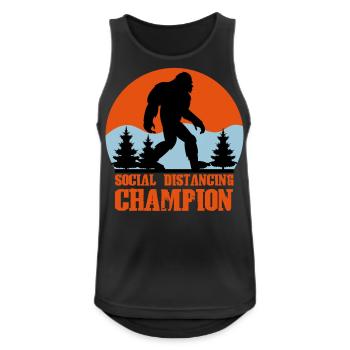 big foot social distancing - Men's Breathable Tank Top - black - Front - Nick (188cm)