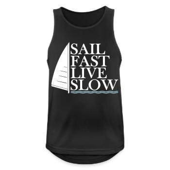 Sail almost live show - Men's Breathable Tank Top - black - Front - Nick (188cm)