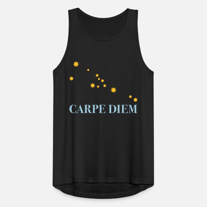 Carpe Diem use the day constellation Taurus horoscope Men's Breathable Tank Top