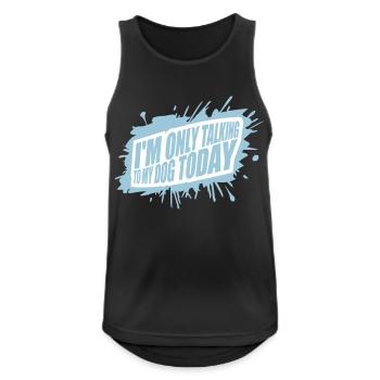 only talking to dog - Men's Breathable Tank Top - black - Front - Nick (188cm)
