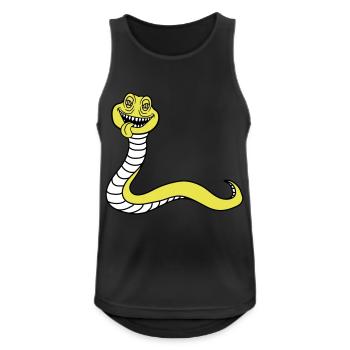 snake face head monster boese dangerous la - Men's Breathable Tank Top - black - Front - Nick (188cm)
