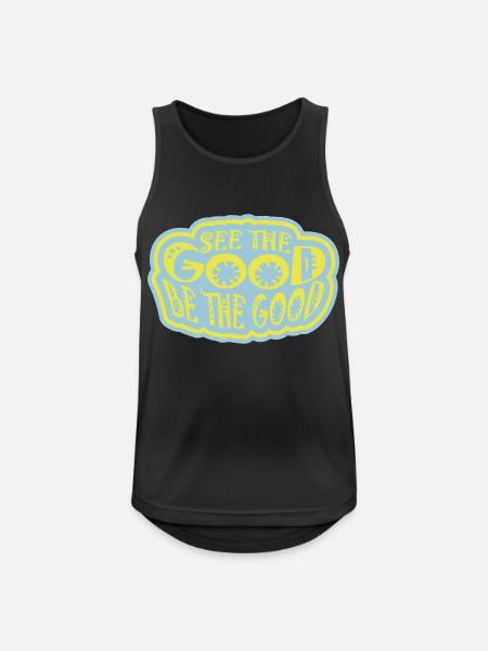 be the good quote - Men's Breathable Tank Top - black