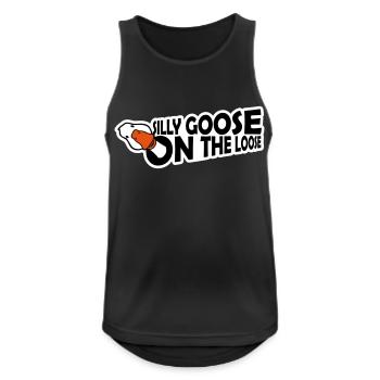 goose on the loose - Men's Breathable Tank Top - black - Front - Nick (188cm)