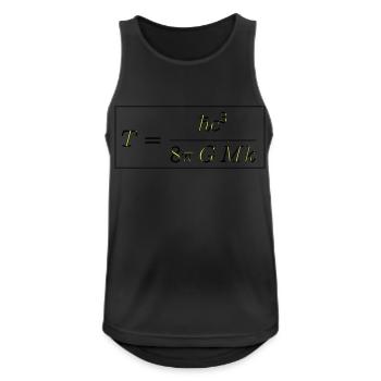 Temperaturformel eines Schwarzen Loches - Männer Tank Top atmungsaktiv - Schwarz - Vorne - Nick (188cm)
