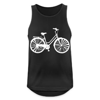 bicyclette - Débardeur respirant Homme - noir - Devant - Nick (188cm)