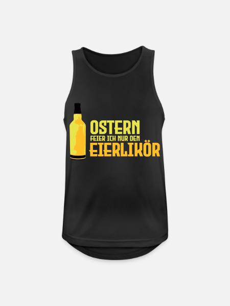 Ostern Eierlikör Feiern - Männer Tank Top atmungsaktiv - Schwarz