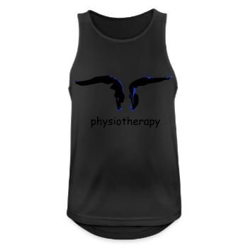 physiotherapy body move - Men's Breathable Tank Top - black - Front - Nick (188cm)