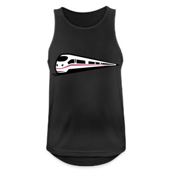 Zug Eisenbahn ice - Männer Tank Top atmungsaktiv - Schwarz - Vorne - Nick (188cm)