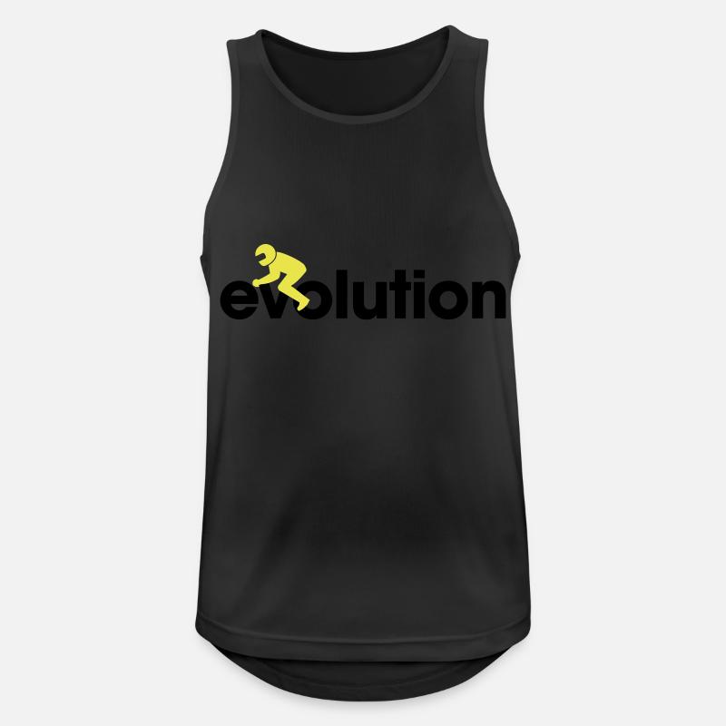 evolution Bike - Männer Tank Top atmungsaktiv - Schwarz