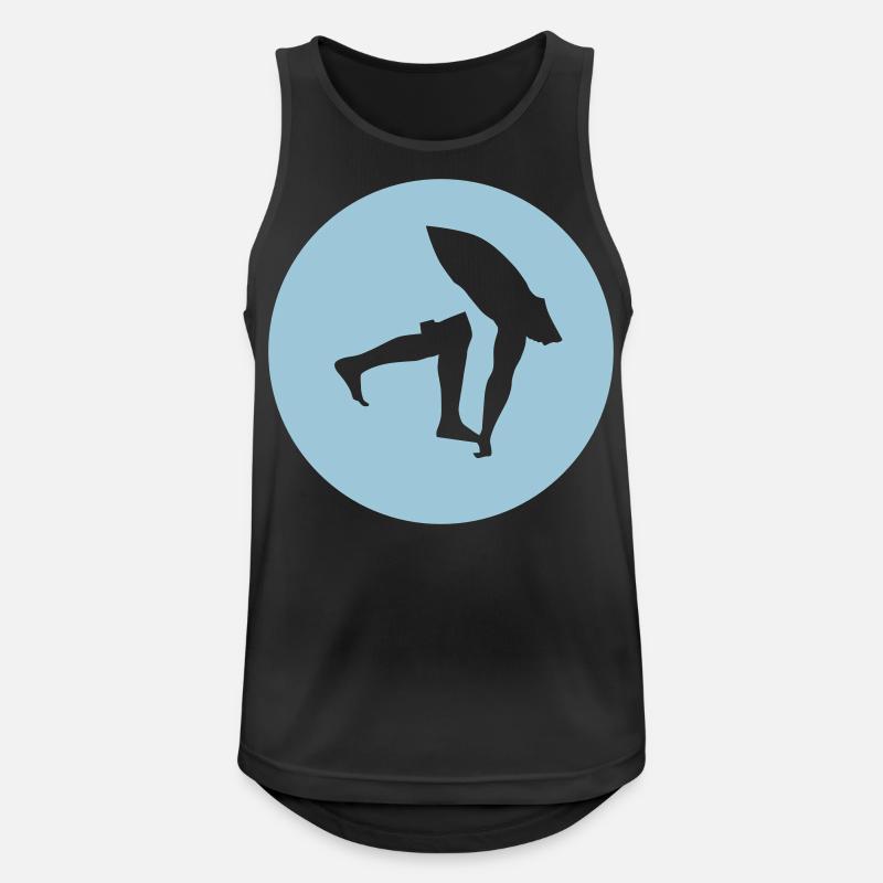 swimming_man_022013_b_2c - Men's Breathable Tank Top - black