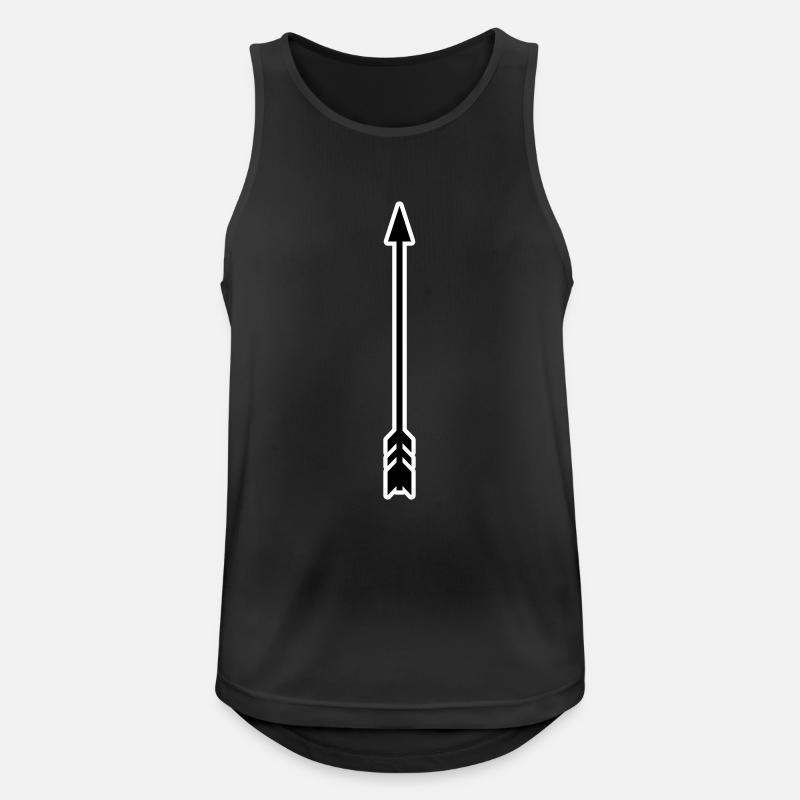 Pfeil mit Rahmen Vektor - Männer Tank Top atmungsaktiv - Schwarz
