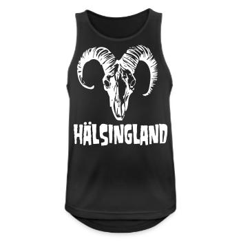 Hälsingland Metall - Männer Tank Top atmungsaktiv - Schwarz - Vorne - Nick (188cm)