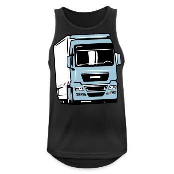 Camion camion Liebherr - Débardeur respirant Homme - noir - Devant - Nick (188cm)