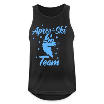 Après Ski Lama Team - Men's Breathable Tank Top - black - Front - Nick (188cm)