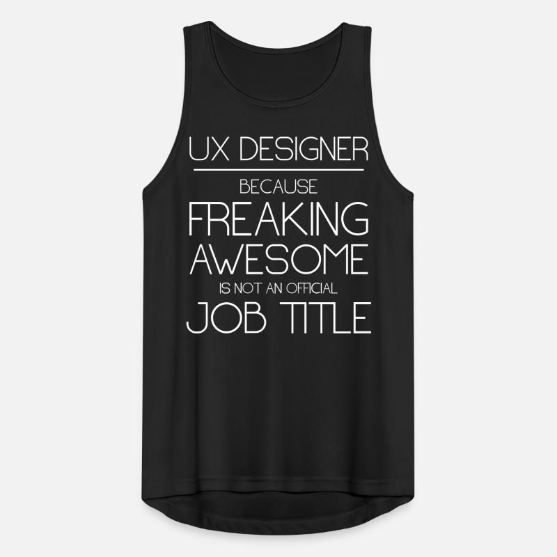 UX Designer Beruf Geschenk Männer Tank Top atmungsaktiv
