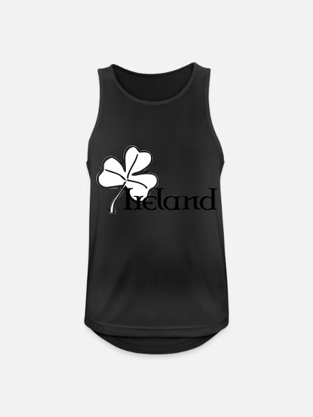 Irland - Männer Tank Top atmungsaktiv - Schwarz