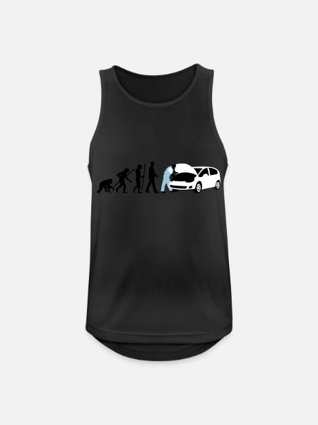 evolution_kfz_mechaniker_122013_b_3c - Männer Tank Top atmungsaktiv - Schwarz