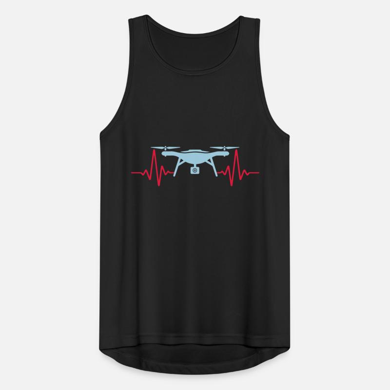 Heartbeat Drone Drone ECG | Colors can be changed Men's Breathable Tank Top