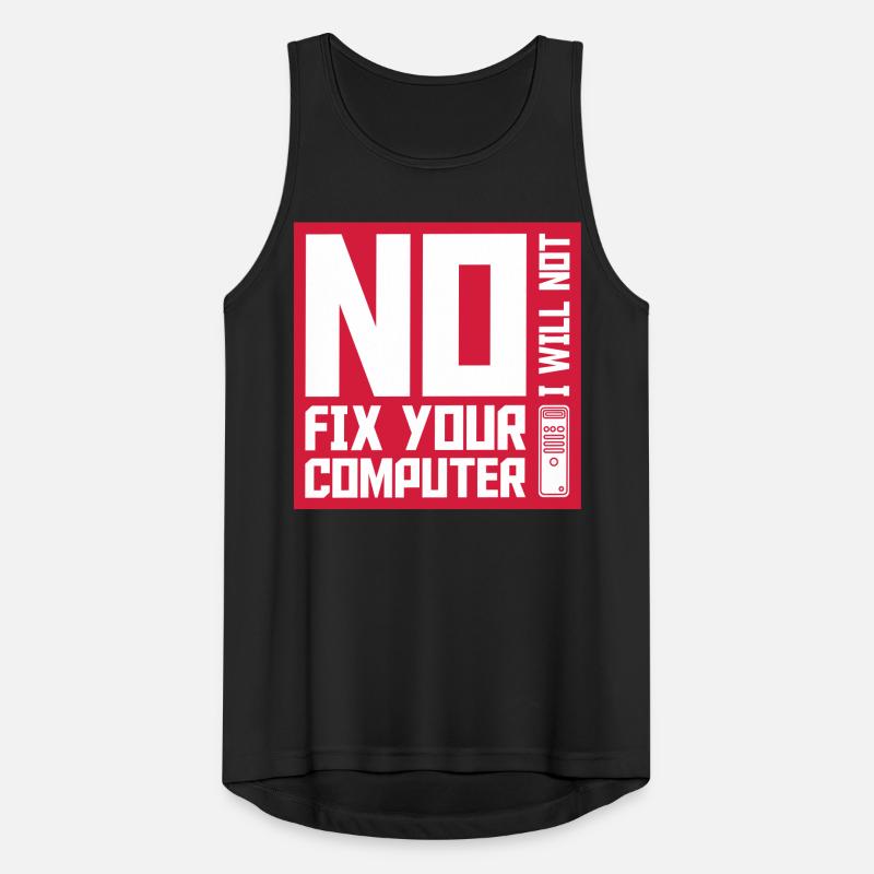 not fix your computer Men's Breathable Tank Top