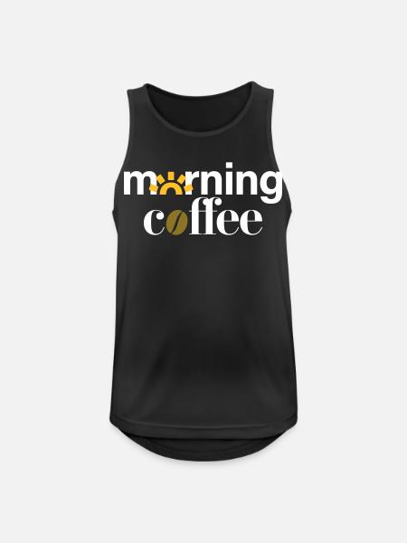morning coffee - Men's Breathable Tank Top - black