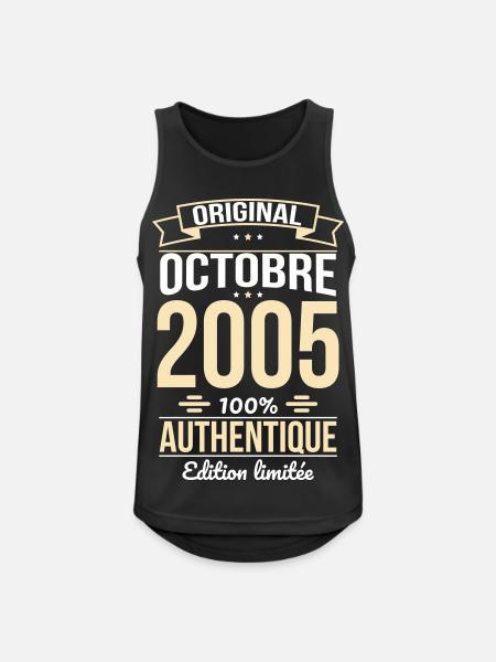 20th Anniversary - Original - October 2005 - Men's Breathable Tank Top - black