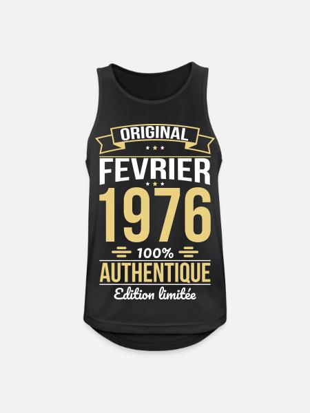 50th Anniversary - Original - February 1976 - Men's Breathable Tank Top - black
