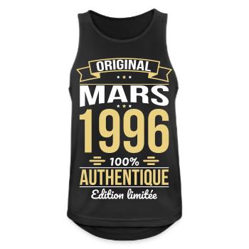 30th Anniversary - Original - March 1996 - Men's Breathable Tank Top - black - Front - Nick (188cm)