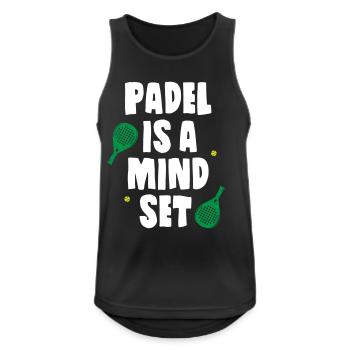 Padel_Is_A_Mind_Set - Men's Breathable Tank Top - black - Front - Nick (188cm)
