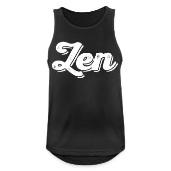 Zen - Men's Breathable Tank Top - black - Front - Nick (188cm)