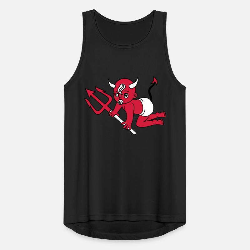 evil devil demon hell devil satan crawling pacifie Men's Breathable Tank Top