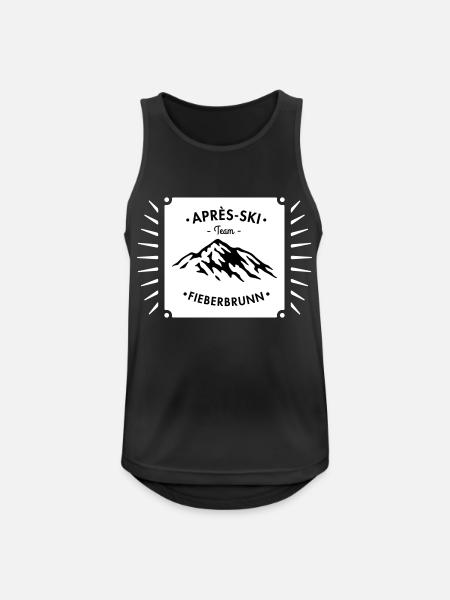 Après-Ski Fieberbrunn - Men's Breathable Tank Top - black