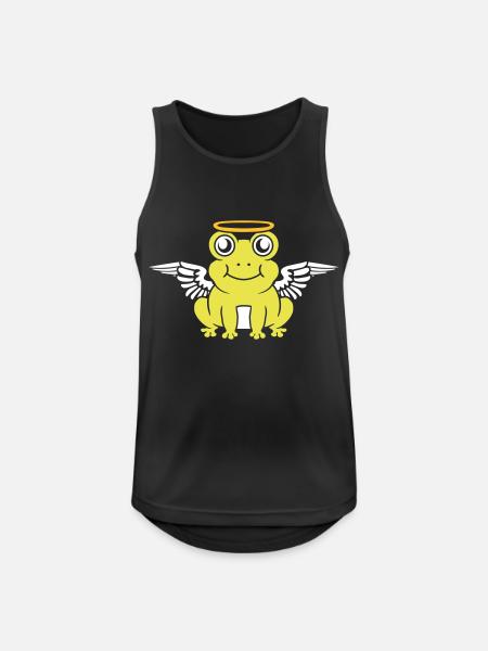 Angel Frog Wing Halo - Men's Breathable Tank Top - black