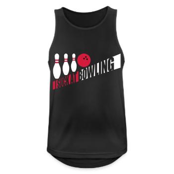Je suis nul au bowling - Débardeur respirant Homme - noir - Devant - Nick (188cm)