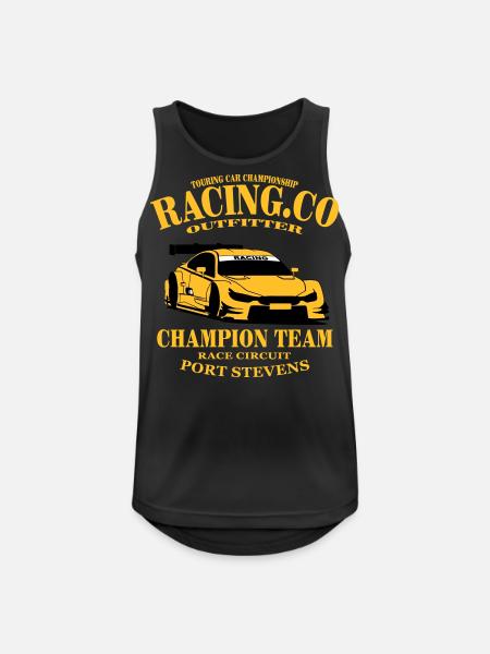 Touring-Car-Racing - Männer Tank Top atmungsaktiv - Schwarz
