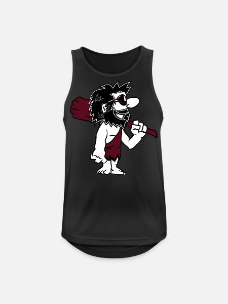 Caveman funny comic sunglasses - Men's Breathable Tank Top - black