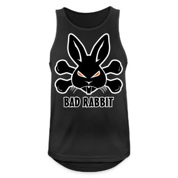 Bad Rabbit Lapin - Débardeur respirant Homme - noir - Devant - Nick (188cm)