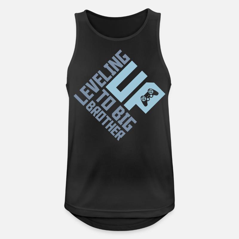 Leveling up big brother - Men's Breathable Tank Top - black