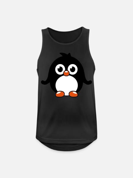 pinguin_1_f3 - Débardeur respirant Homme - noir