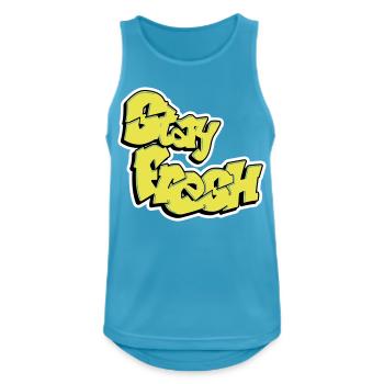 Stay Fresh - Men's Breathable Tank Top - sapphire blue - Front - Nick (188cm)