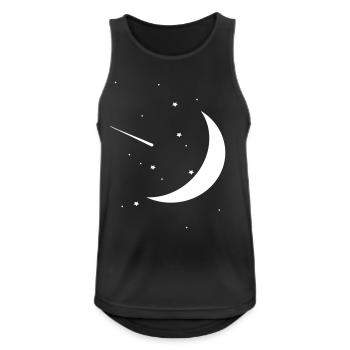  Night Sky - Men's Breathable Tank Top - black - Front - Nick (188cm)