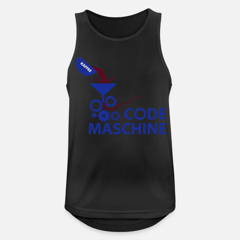 Code machine - Men's Breathable Tank Top - black