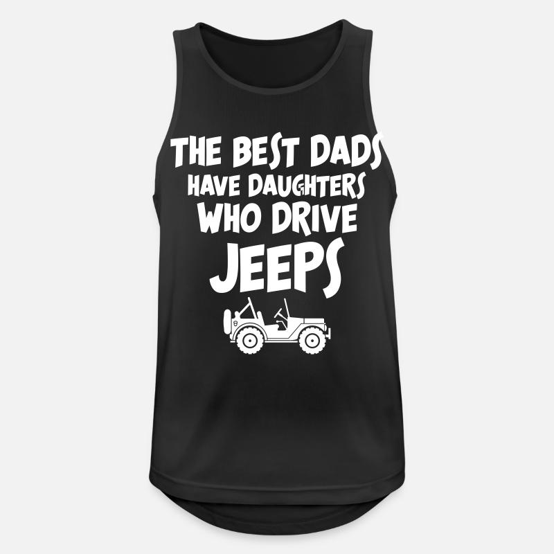 Best Jeeps - Männer Tank Top atmungsaktiv - Schwarz