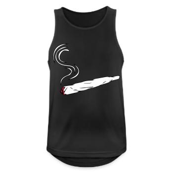 Kiffen joint design - Men's Breathable Tank Top - black - Front - Nick (188cm)