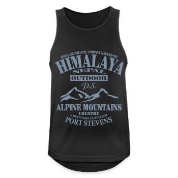 himalaya - himalaja - berge - klettern - Männer Tank Top atmungsaktiv - Schwarz - Vorne - Nick (188cm)