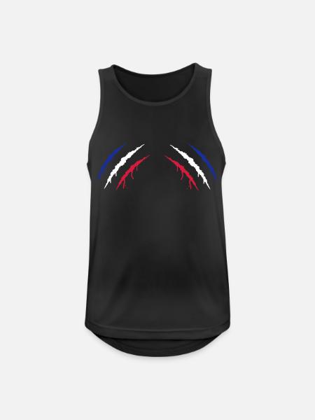 Claws France 2 - Men's Breathable Tank Top - black