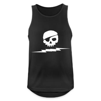 Lightning Jolly - Männer Tank Top atmungsaktiv - Schwarz - Vorne - Nick (188cm)