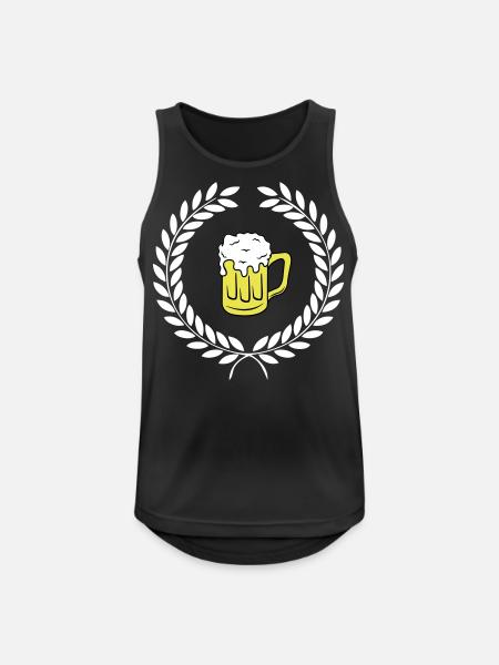 bier wappen - Männer Tank Top atmungsaktiv - Schwarz